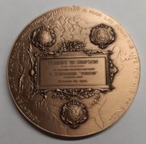 Robert W. Simpson's Carnegie Medal